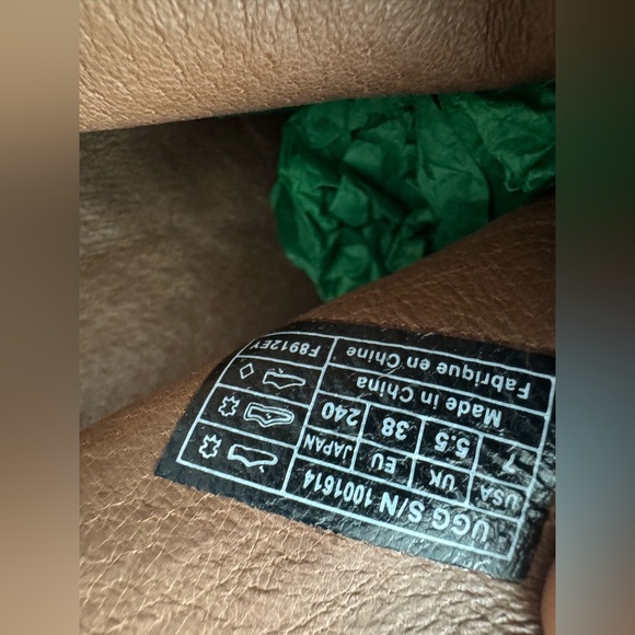 UGG Booties Illana Calf Hair Brown Platform Heels Buckle 1001614 - Size 7 - Picture 2 of 11